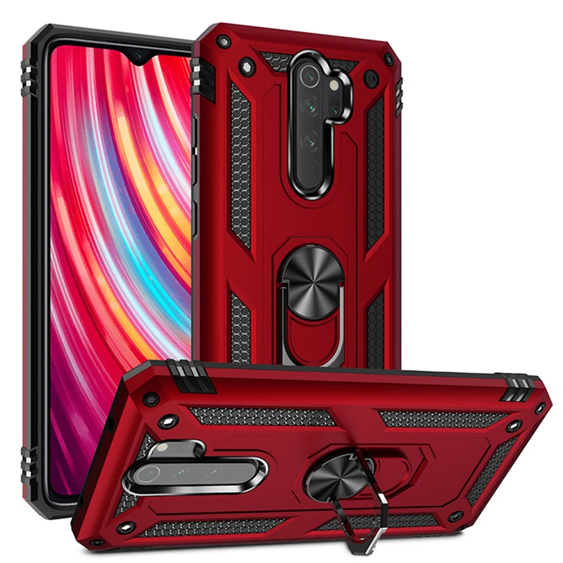 Чехол с магнитным кольцом-держателем для телефона Xiaomi Redmi 7A 8A Note 7 8 армированный