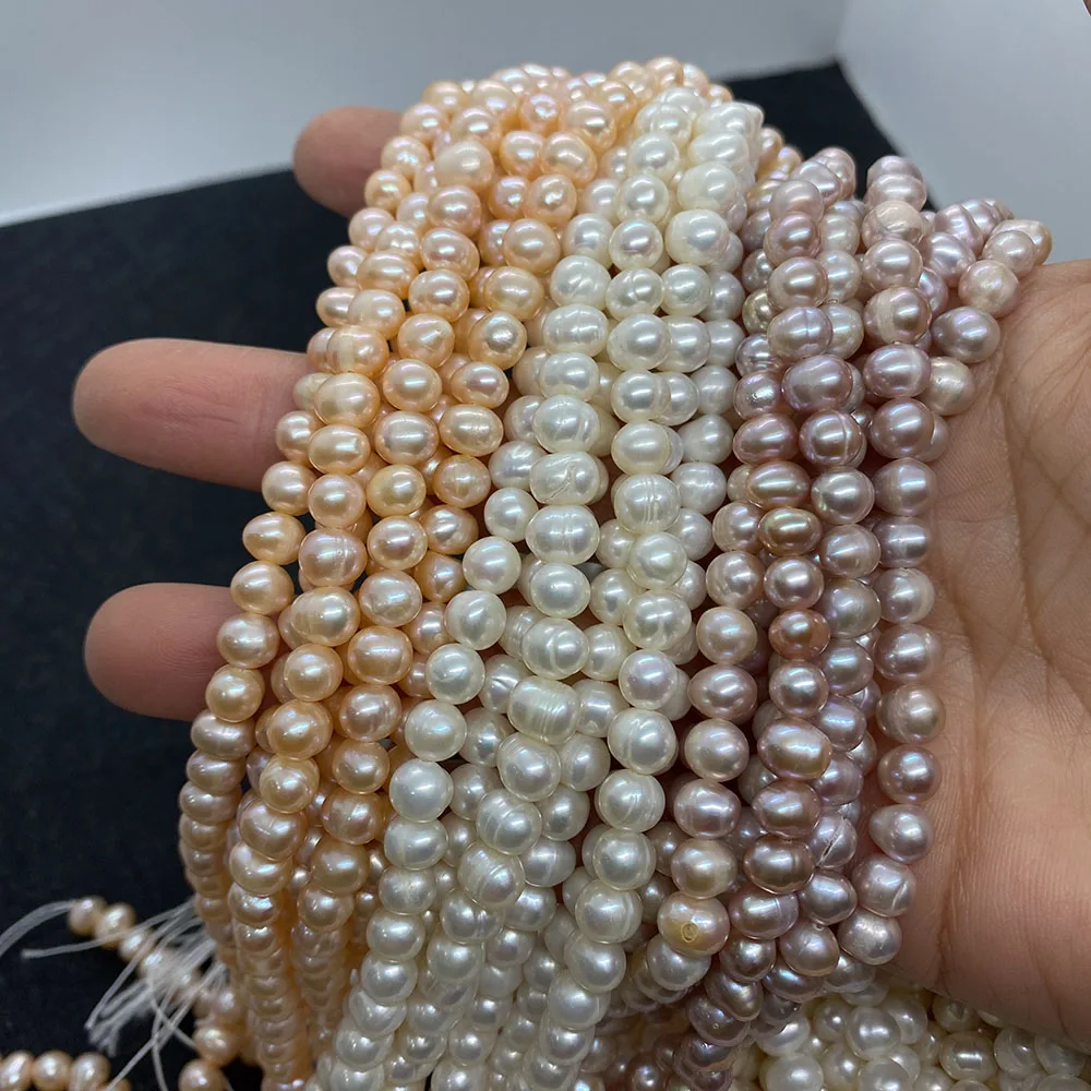 

Natural Freshwater Pearl Beads High Quality Potato-shaped Punch Loose Beads for Make Jewelry DIY Bracelet Necklace Accessories