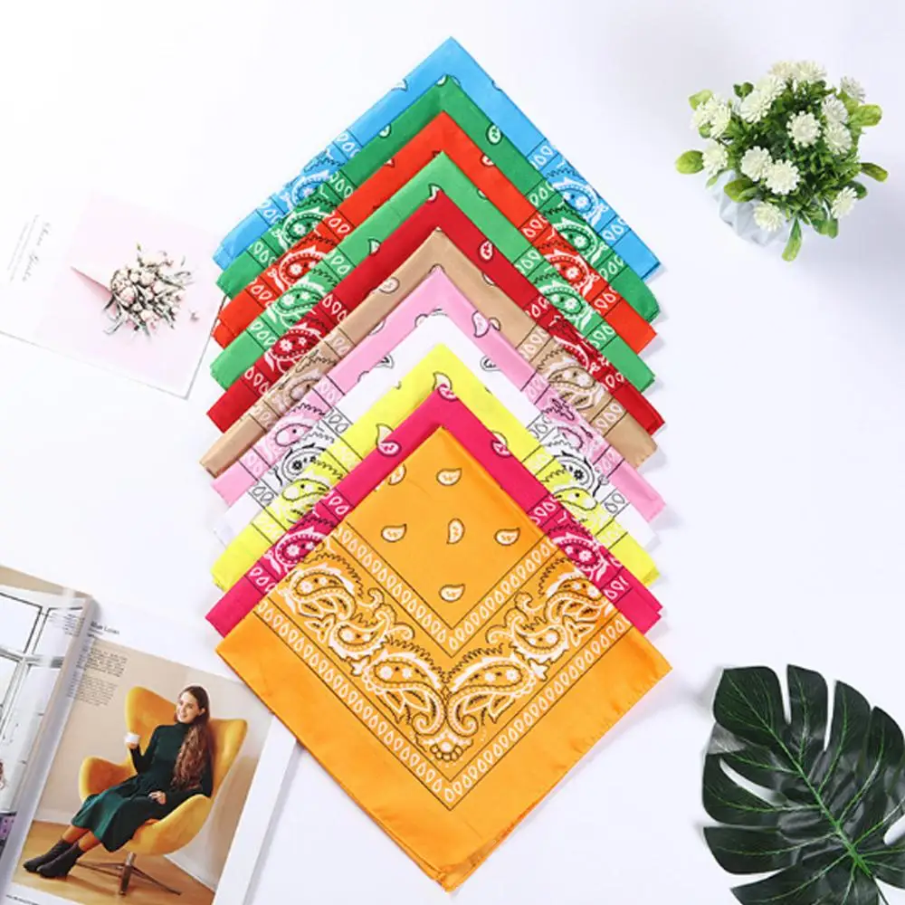 Шарф повязка для волос в стиле хип хоп Бандана с добавлением хлопка