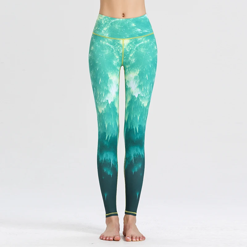

Female Clothing Fitness Elastic Gym Tights Workout High Waist Leggings Running Sportswear New Women Print Yoga Pants XL