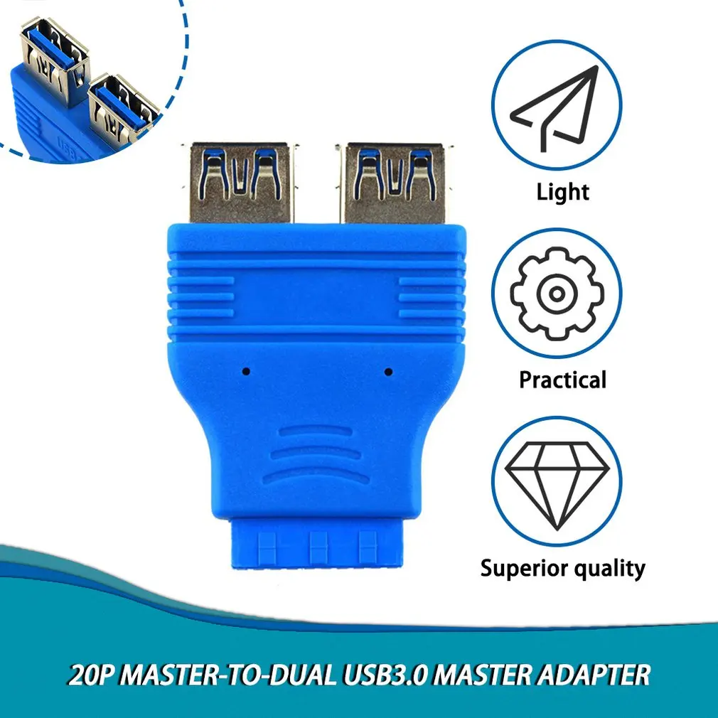 Материнская плата с 2 портами USB 3 0 A Female на 20 Pin Header Connector Adapter | Компьютеры и офис