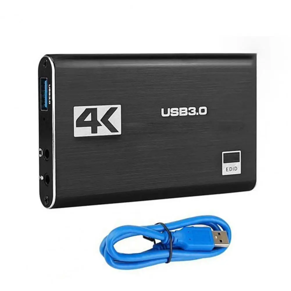 

USB 4K 60 Гц HDMI-совместимая карта видеозахвата 1080P для записи игр пластина для прямой трансляции коробка USB 3,0 захват для PS4 камеры