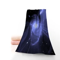 hot custom black hole towel printed cotton facebath towels microfiber fabric for kids men women shower towels