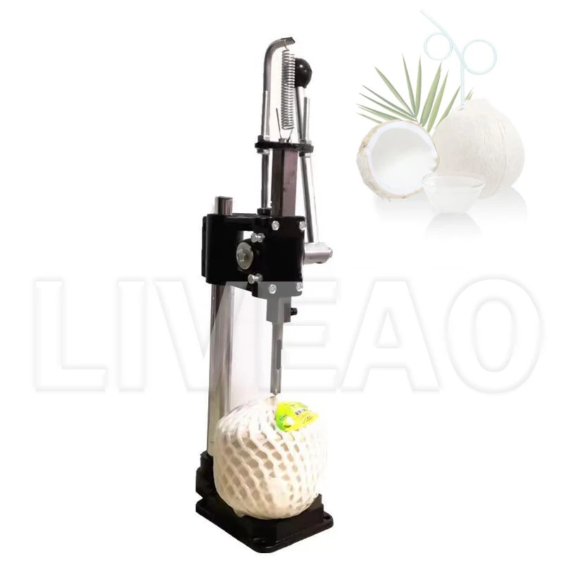 Coconut Opener Green Coconut Lid Opening Machine For Coconut Meat Manual Commercial Coconut Lid Opener