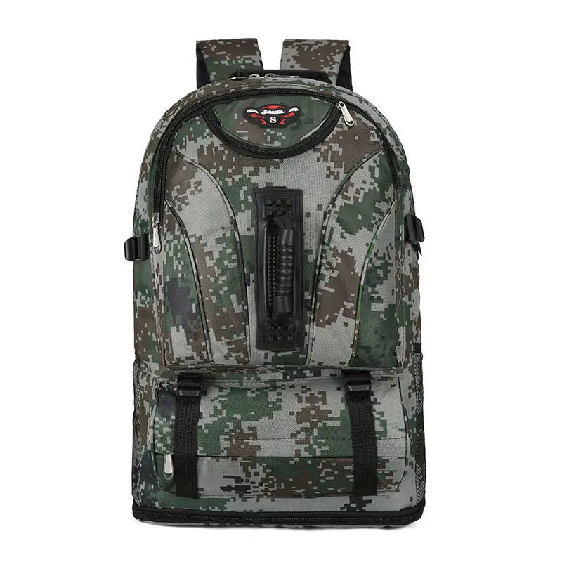 

60L Outdoor hiking bag. Travel bag. Backpack Super large capacity army green camouflage travel backpack waterproof
