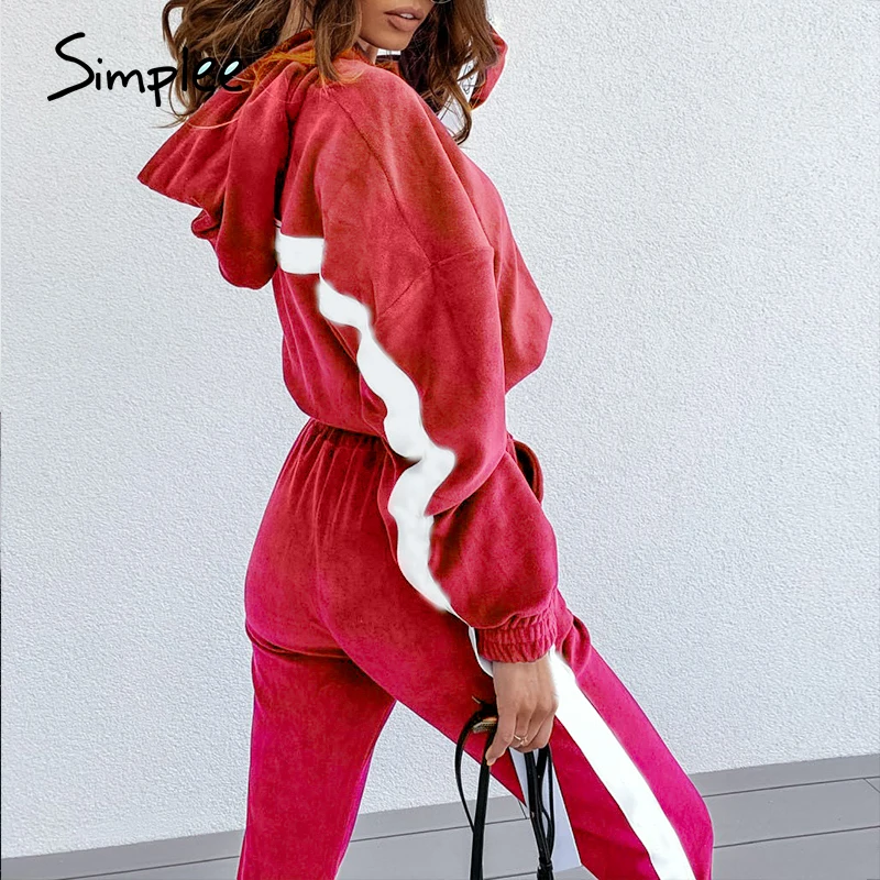 

Fashion Hooded Sweatshirt suit Casual suit Drop shoulder sleeve long sleeve set Autumn winter women's two piece set 2020
