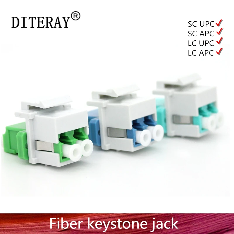 Оптоволоконный соединитель keystone jack дуплексный LC SC UPC APC оптоволоконный адаптер