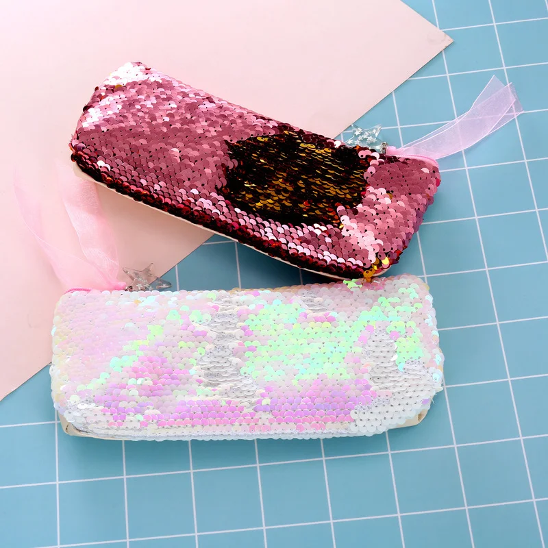 

Ladies Mermaid Sequin Coin Purse Hand Cosmetic Bag Pencil Case