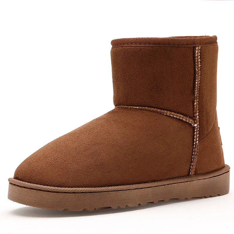 yellow boots men Очень теплые зимние ботинки мужские роскошные брендовые модные зимние ботинки унисекс для мужчин; повседневная обувь; ботильоны для влюбленных; Bot PUTILER - Цвет: yellow boots men