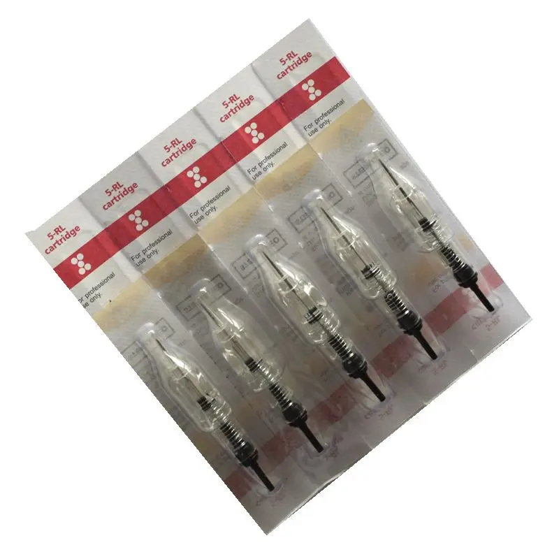 Татуировки иглы RL 10 шт. татуировки Одноразовые Перманентный макияж бровей губ