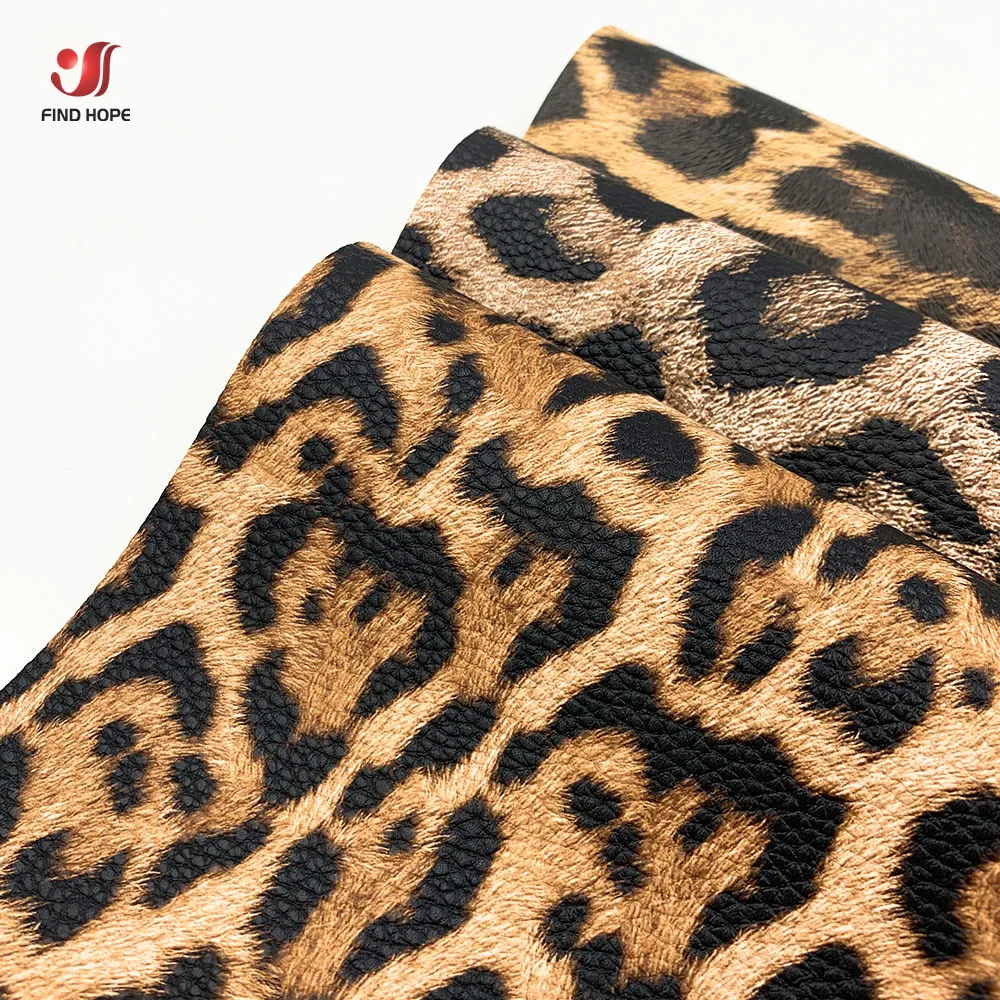 Leopard Print PU Leatherette Sewing Fabric Faux Leather DIY Craft Brooch Hair Bows GIFT Handmade Earring Making Doll Decor