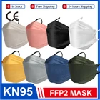 Маска с рыбками KN95 Mascarillas FPP2 для взрослых Morandi FFP2mask 4-слойная маска kf94маски для лица FFP2 респиратор закрывающая рот маска