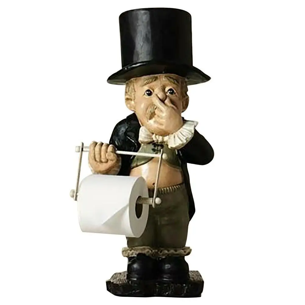 

Montessori Garden Resin Ornaments Roll Paper Old Grandma Small Ornaments Statue Garden Decorations