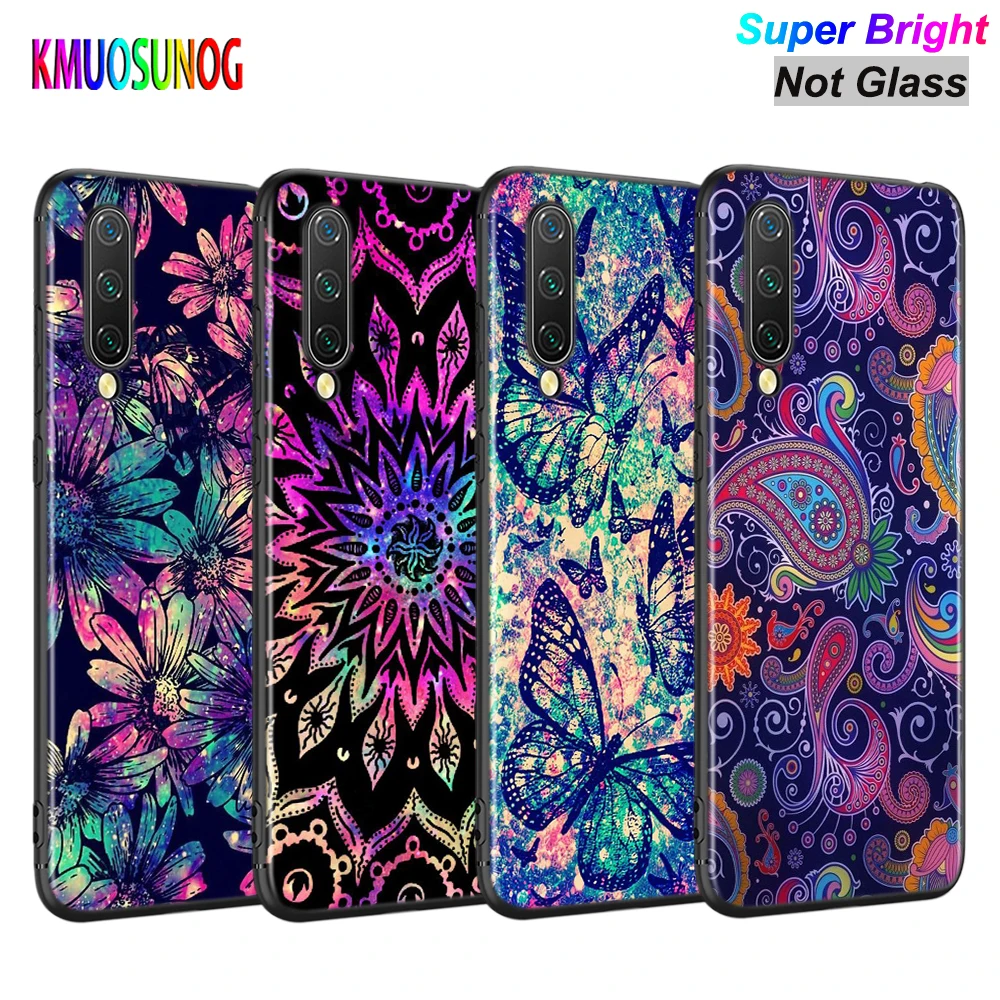 

Mandala sunflower Silicone Cover For Xiaomi Mi Note 10 Ultra 9T 9 SE A3 Lite Poco X3 NFC M2 Pocophone F1 Pro Phone Case