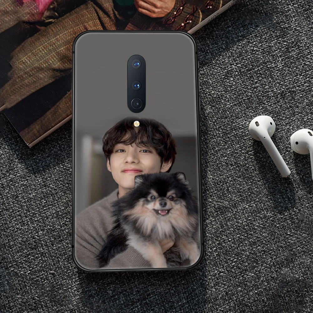 

Bangtan Boys Kim Tae Hyung Phone Case Cover Hull For 1+ Oneplus 5T 6 6T 7 7T 8 8T Pro black Back Tpu Coque Soft Cell Luxury