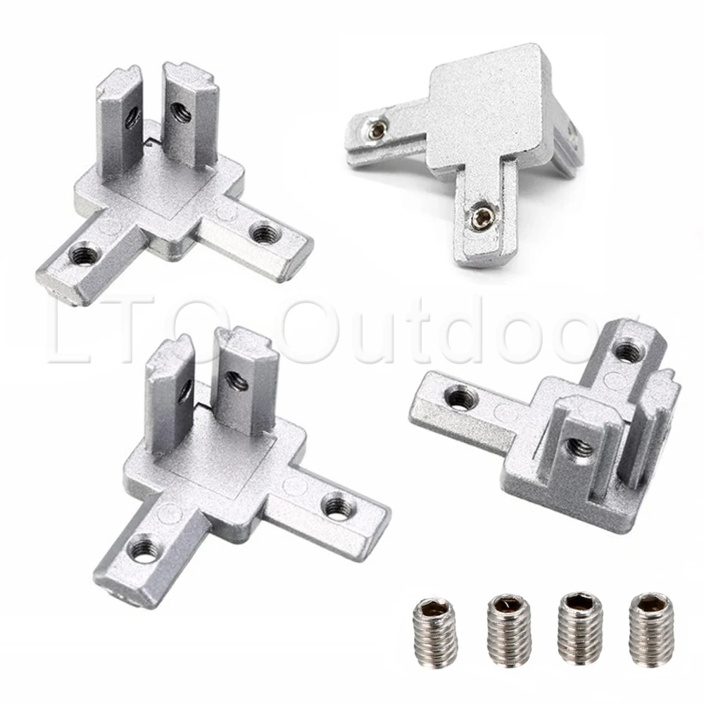 

2020s 3030s 4040s внутренний шарнирный угловой кронштейн, трехмерные соединители для профилей экструзии алюминия, 8/16 шт.