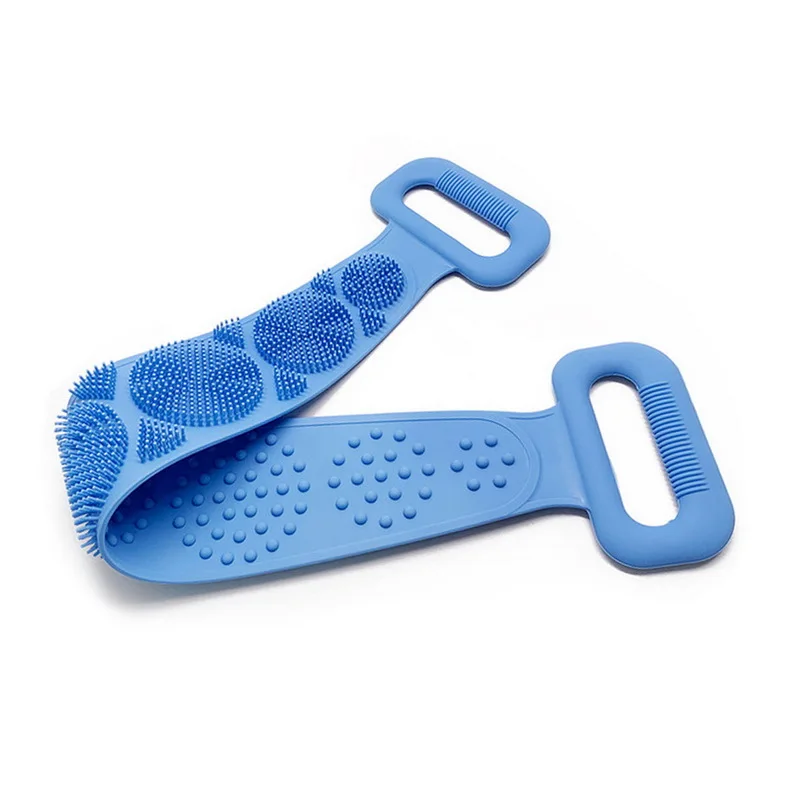 60 см волшебная щетка для душа гибкая скрубберная силиконовая очистки кожи банное