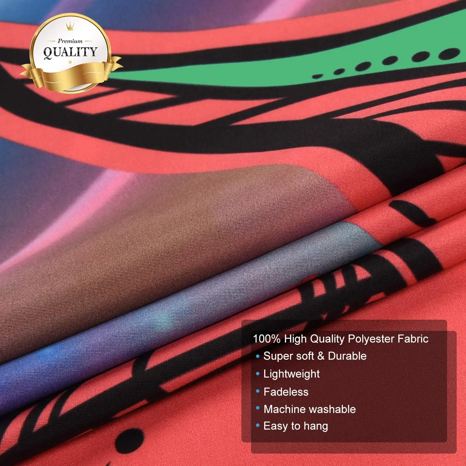 

Sun and Moon Tie Dye Celestial Mystic Tapestry Colorful Psychedelic Blanket Wall Hanging For Room Boho Decoration Home Decor