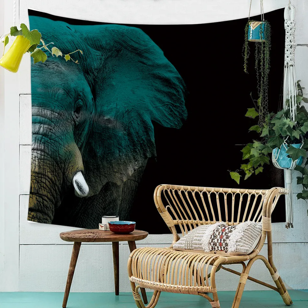 Гобелен с рисунком слона гобелен в богемном стиле со слоном индийское настенное