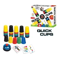 family funny toys sports stacking cups card games parent child interactive competition outdoor indoor practicing speed challenge