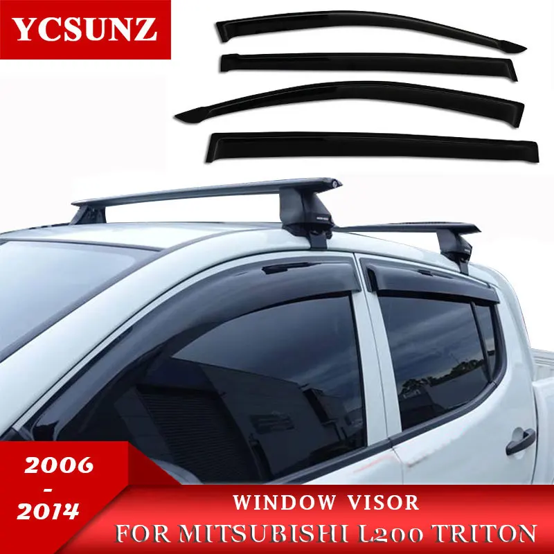 Козырек от дождя и ветра для Mitsubishi L200 Triton 2006 2007 2008 2009 2010 2012 2013 2014 двойная кабина|car
