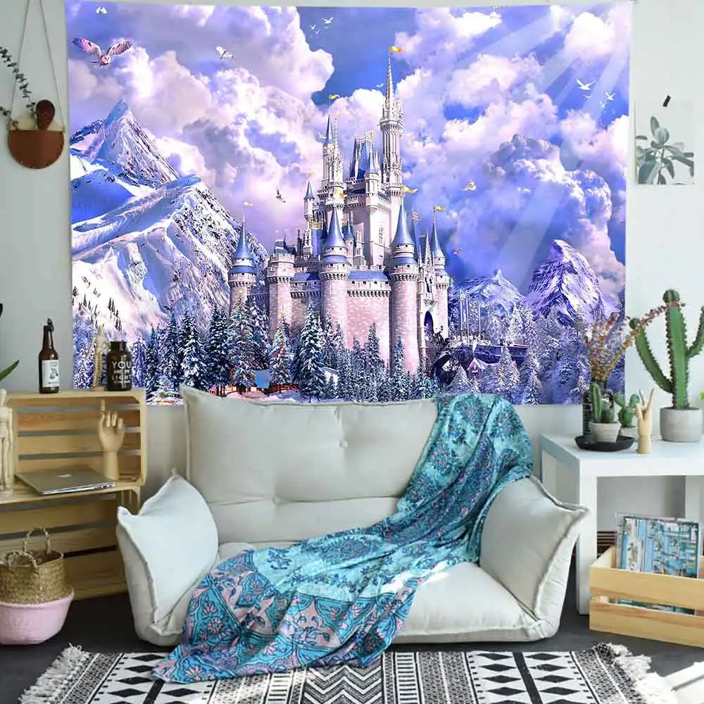 Симсант психоделический замок гобелен Галактический сад медведь Тедди