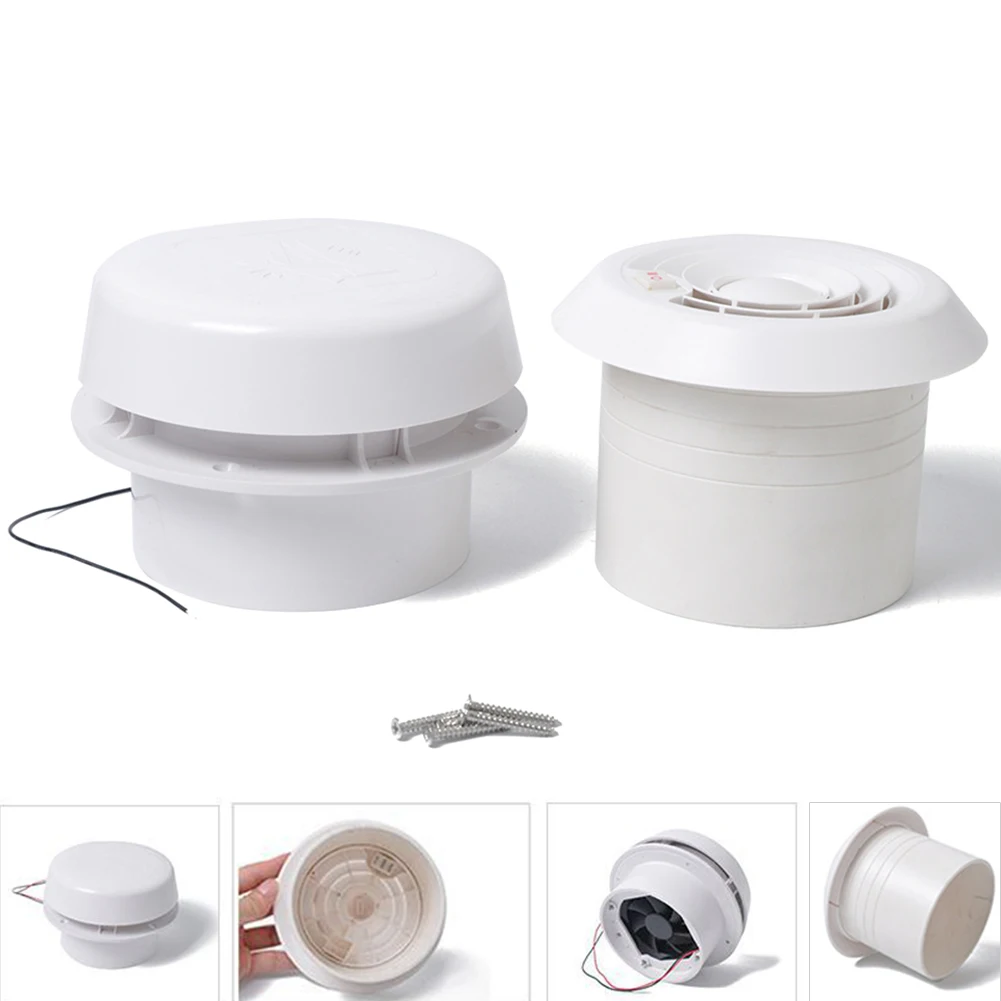 

60CFM ABS Ventilation Cooling Roof Easy Install Mute Caravan 12V Effective Trailer Ceiling Mount RV Motorhome Exhaust Fan