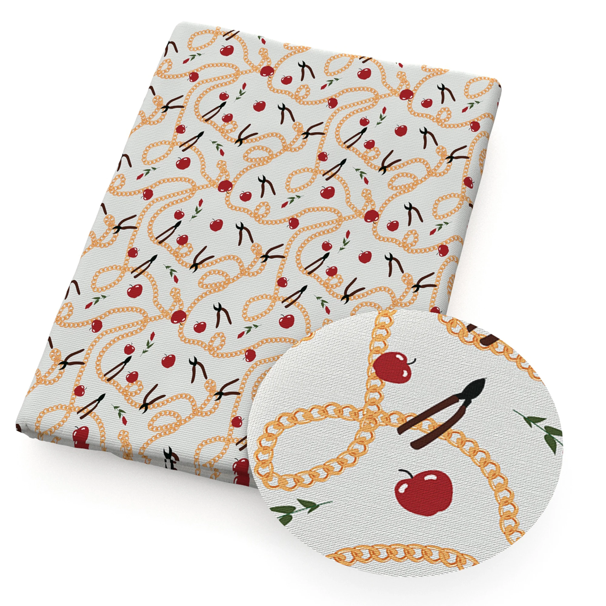 Apple Снова в школу текстиль полиэстер хлопчатобумажная ткань лоскутное шитье для