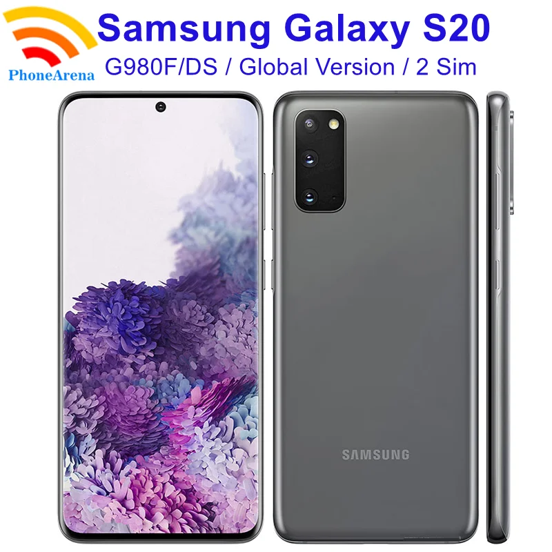

Original Samsung Galaxy S20 G980F/DS95% NewGlobal Version 4G LTE Mobile Phones G980FD 6.2" ROM 128GB RAM 8GB NFC Octa Core