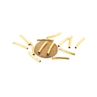 10pcs brass tube spacer beads gold tube connectors for necklace bracelet jewelry making