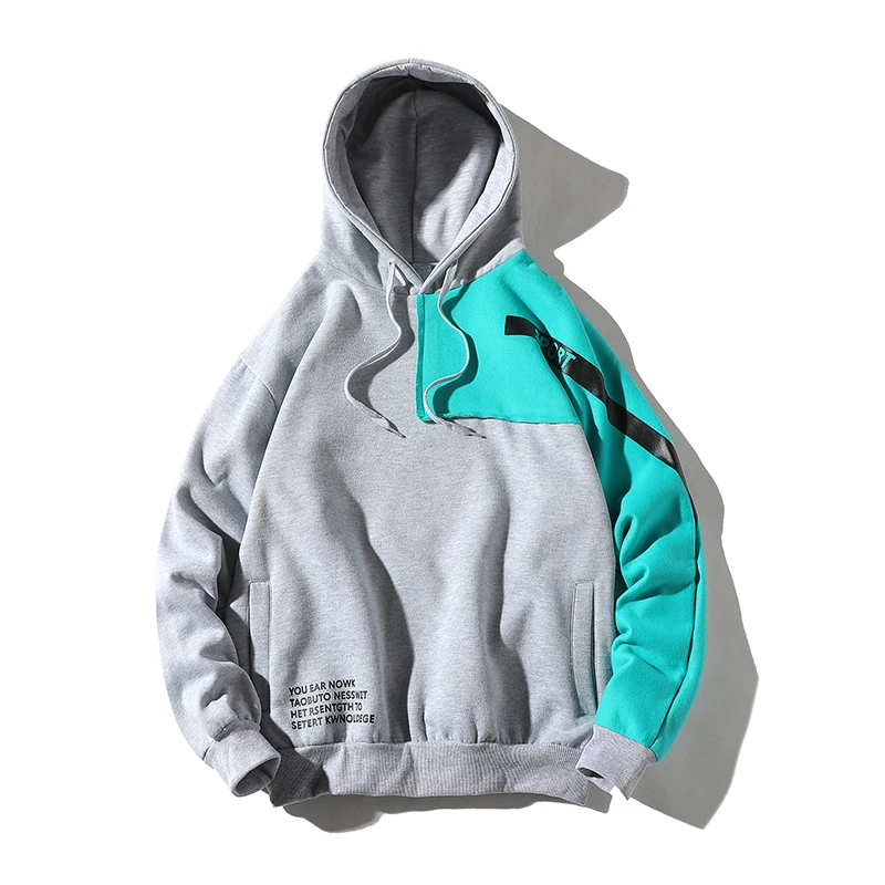 

Толстовка мужская с капюшоном, 100 хлопок, свободного покроя