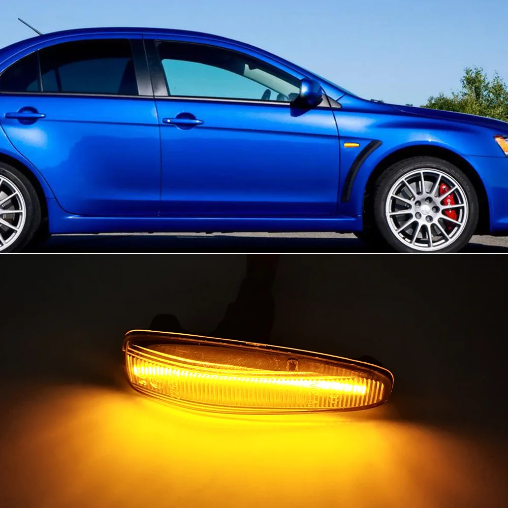 CSCSNL 1 пара для Mitsubishi Lancer Evolution Evo X Outlander Sport RVR ASX Mirage светодиодный боковой маркер