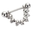 1 шт., Женское кольцо для сосков из хирургической нержавеющей стали