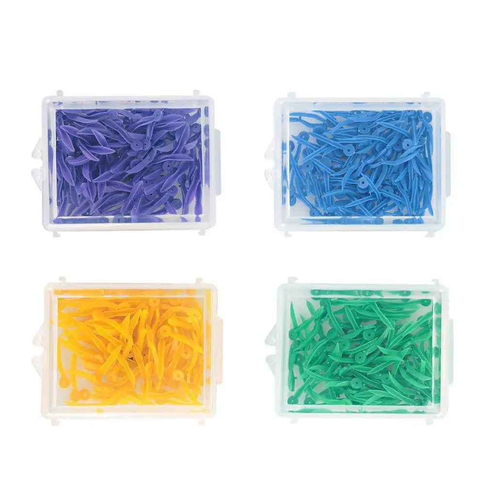 100 шт./кор. одноразовые стоматологические клинья медицинские пластиковые дуговые