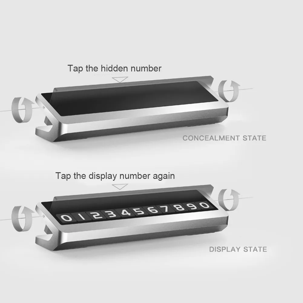 

Car Phone Number License Plate Invisible Temporary Parking License Plate High Temperature Resistance SEC88