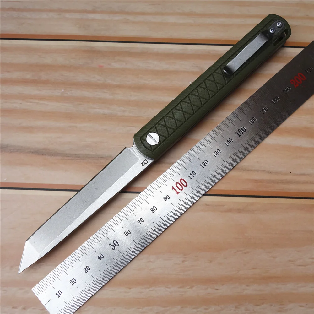 Новый складной карманный нож для кемпинга D2 лезвие G10 Ручка высокопрочные ножи