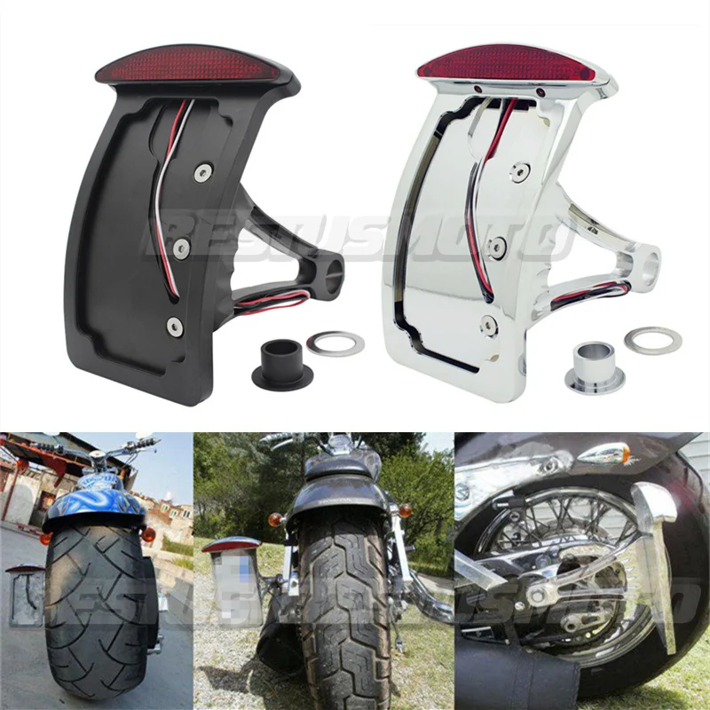 1 &quotили 3/4&quot мотоцикл номерной знак светодиодный задний светильник Кронштейн