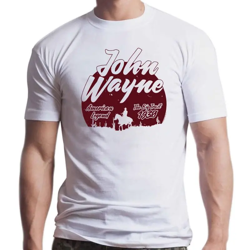 

New John Wayne The Big Trail Khaki Heather Adult T-Shirt