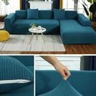 Плюшевый Бархатный Чехол для дивана L-образной формы для гостиной, эластичный чехол для мебели, кушетки, Натяжной чехол для углового дивана