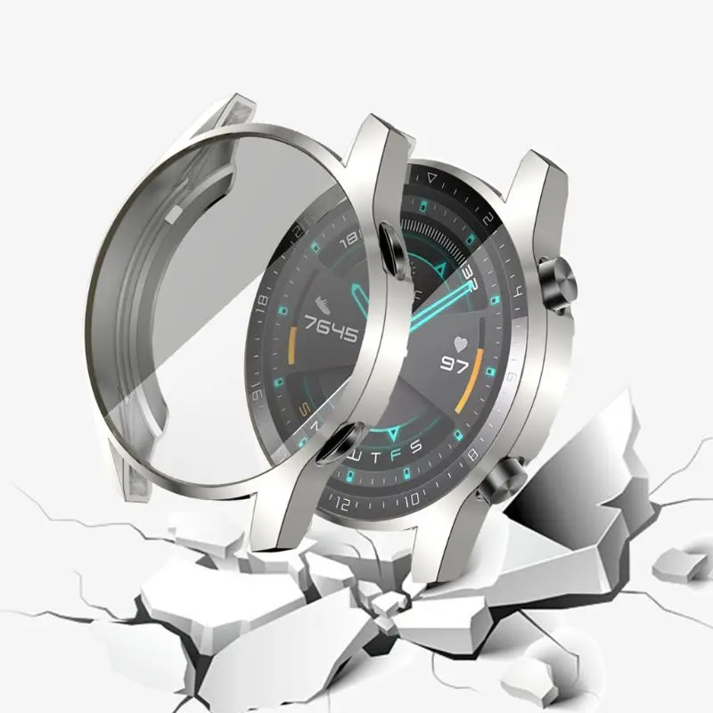 Защитный чехол из ТПУ с полным покрытием защитная рамка для Huawei Watch GT2 46 мм