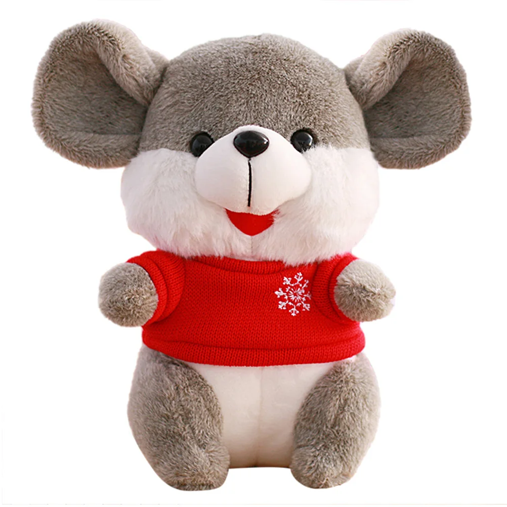 25 см Милая мышь плюшевая игрушка кукла талисман животное детская Рождественская