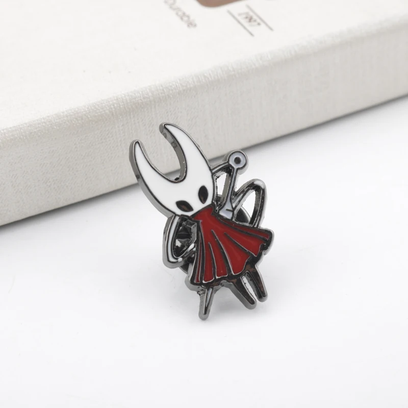 Hollow Knight Странник оттенок брошка мультфильм металлические значки броши на