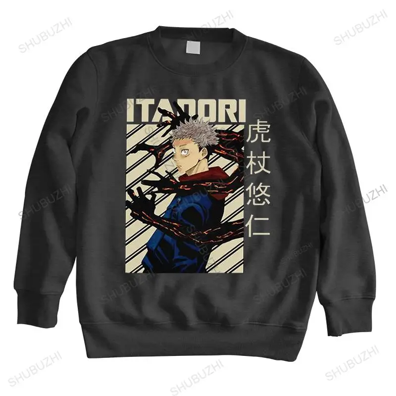 

Retro Jujutsu Kaisen Yuji Itadori hoodies Men long sleeve Anime Sukuna Japan Otaku Manga sweatshirt Cotton hoodie Merchandise