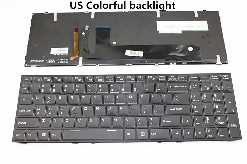 Новый ноутбук US/UK/EU RGB Красочная/клавиатура с подсветкой для Hasee Z7-SP7D1 SP7S1 SP7S2 PRO SP5D1 G7