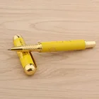 Роскошные Ручка-роллер китайский фарфор желтого цвета золотой дракон живопись 0,5 мм чернил Refill ручки для школьные письменные принадлежности подарок