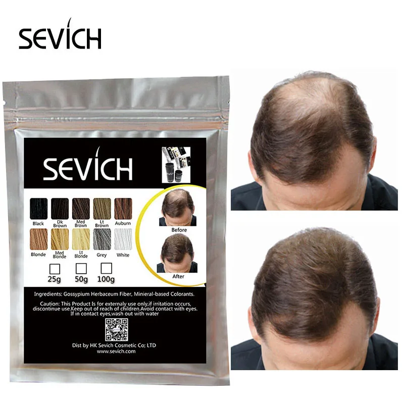 

Порошок для волос Sevich, оригинальный сменный пакет, кератиновые волокна для тонких волос, мгновенные волосы, порошок для наращивания волокон...