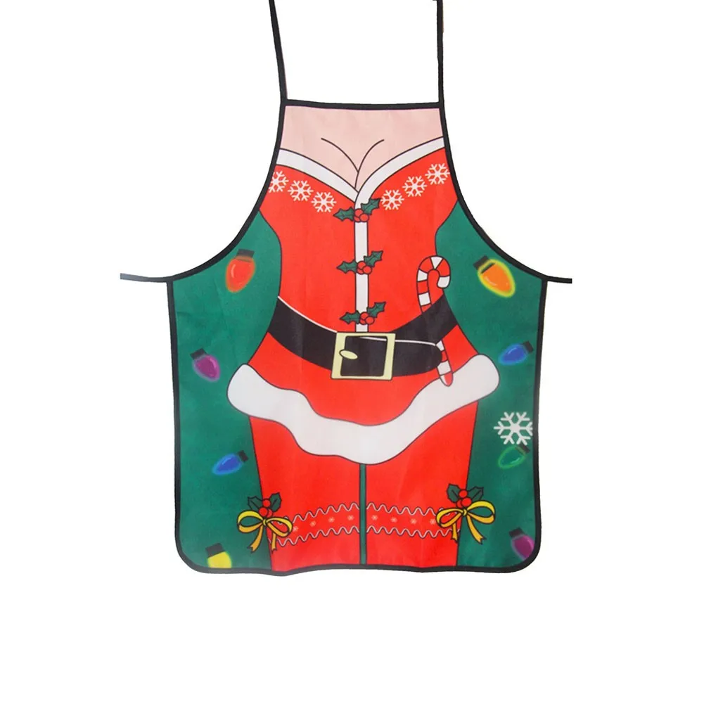 

Merry Christmas Apron Happy New Year Ornaments Xmas Gift New Year 2022 Home Party Decoration Kitchen Accessories Natal Navidad