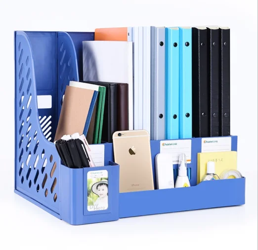 Многоуровневая стойка для файлов утолщенный пластиковый настольный органайзер