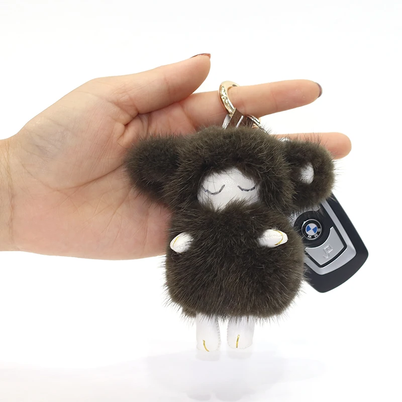 Новинка 2019 горячая Распродажа кулон из натурального меха норки Спящая красавица