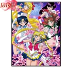 Алмазная мозаика 5D Moon Сейлор, полноразмерная вышивка из круглых страз, мозаика для украшения дома сделай сам, ручная работа, подарок на Новый год